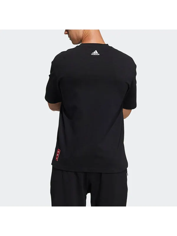 Футболка adidas CNY GFX T Subject Pattern Training Sports Short Sleeve Black — изображение 3 из 4, черный