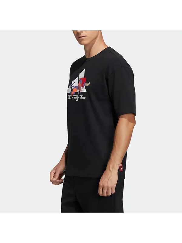 Футболка adidas CNY GFX T Subject Pattern Training Sports Short Sleeve Black — изображение 4 из 4, черный