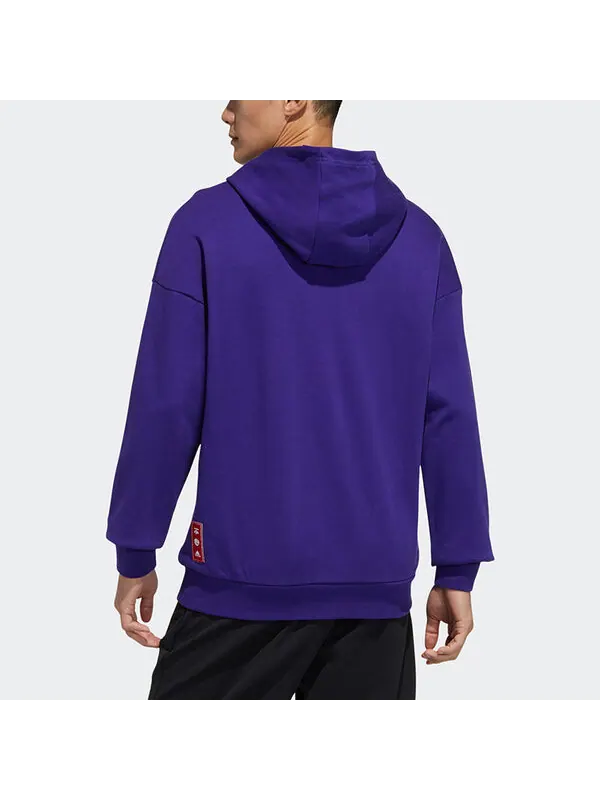 Толстовка adidas Series Cny Gfx Hs Printing Sports Purple — изображение 3 из 4, фиолетовый