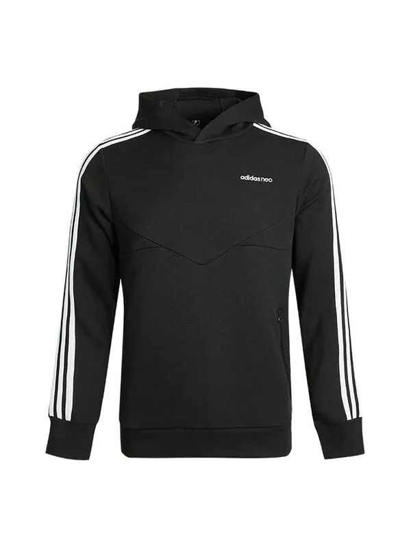 Толстовка neo athleisure casual sports black Adidas — изображение 1 из 4, черный