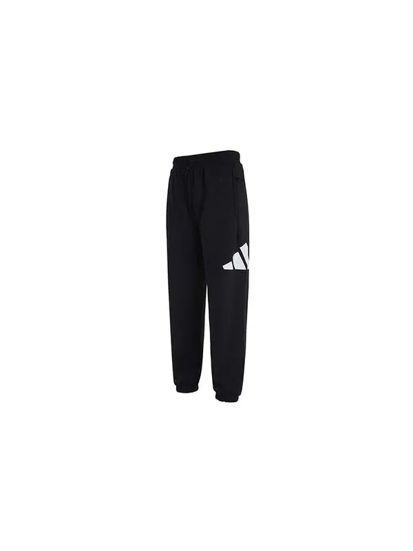 Спортивные штаны adidas MENS Fi Pant 3b Logo Print Ankle banded Knit Pants Black — изображение 3 из 4, черный