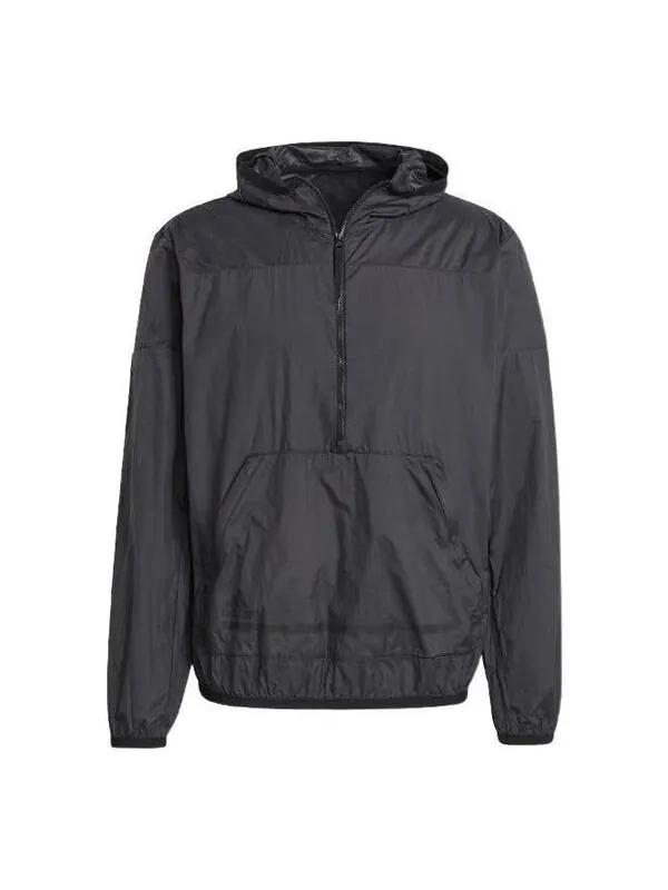 Куртка adidas Sportswear ZNE Half-Zip Windbreaker Jacket 'Black' — изображение 1 из 1, черный