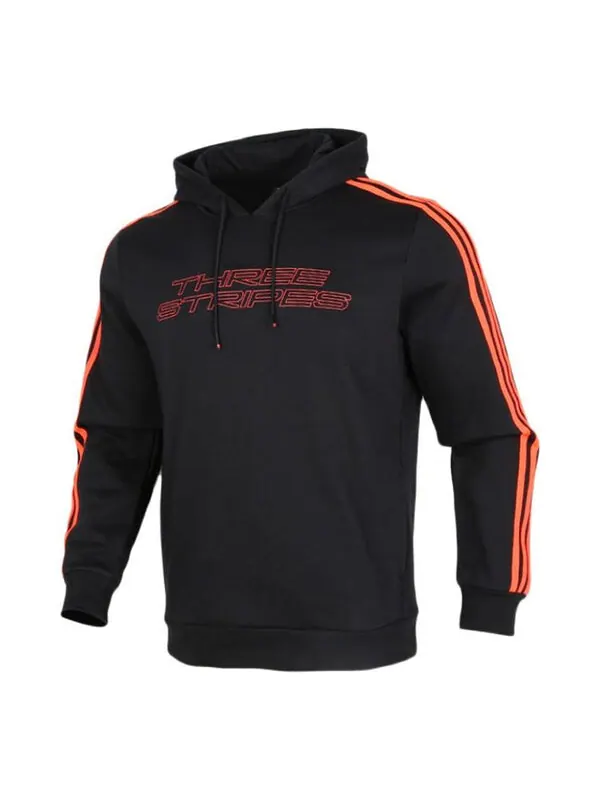 Толстовка adidas M Fav Nn Hd logo Printing Fleece Lined Stay Warm Sports Pullover Black — изображение 1 из 4, черный