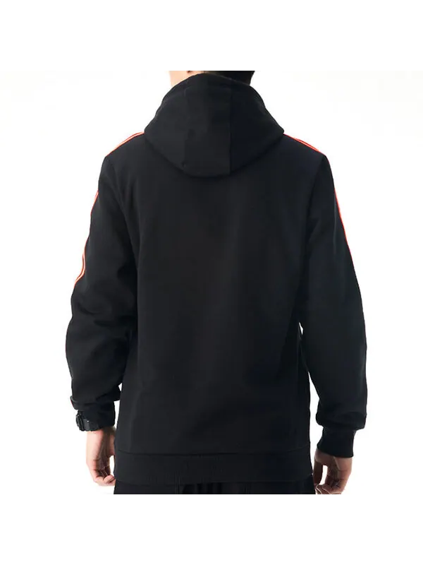 Толстовка adidas M Fav Nn Hd logo Printing Fleece Lined Stay Warm Sports Pullover Black — изображение 4 из 4, черный