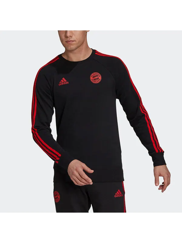 Толстовка Men's adidas Fcb Swt Top Logo Printing Contrasting Colors Stripe Soccer/Football Sports — изображение 2 из 4