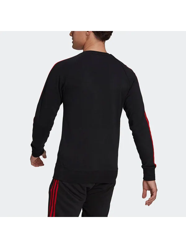 Толстовка Men's adidas Fcb Swt Top Logo Printing Contrasting Colors Stripe Soccer/Football Sports — изображение 3 из 4