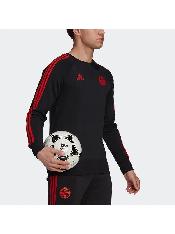 Толстовка Men's adidas Fcb Swt Top Logo Printing Contrasting Colors Stripe Soccer/Football Sports — изображение 4 из 4