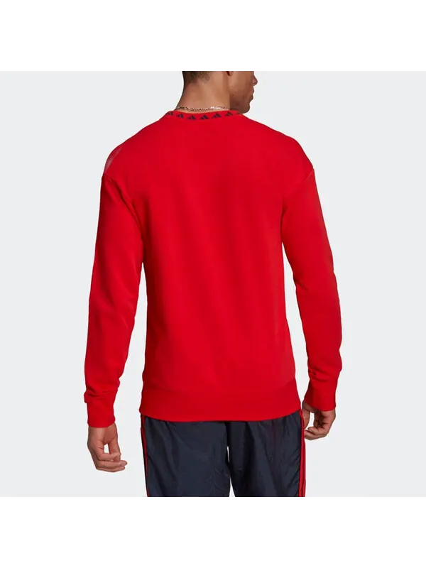 Толстовка adidas Fcb Icon Cr Swt Logo Bayern Munich Pattern Soccer/Football Sports Red — изображение 2 из 3, красный