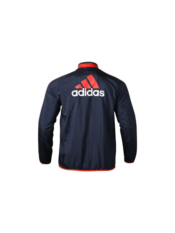Куртка adidas FC Bayern Icons Woven Jacket 'Night Navy Active Red' — изображение 2 из 3, темно-синий/красный