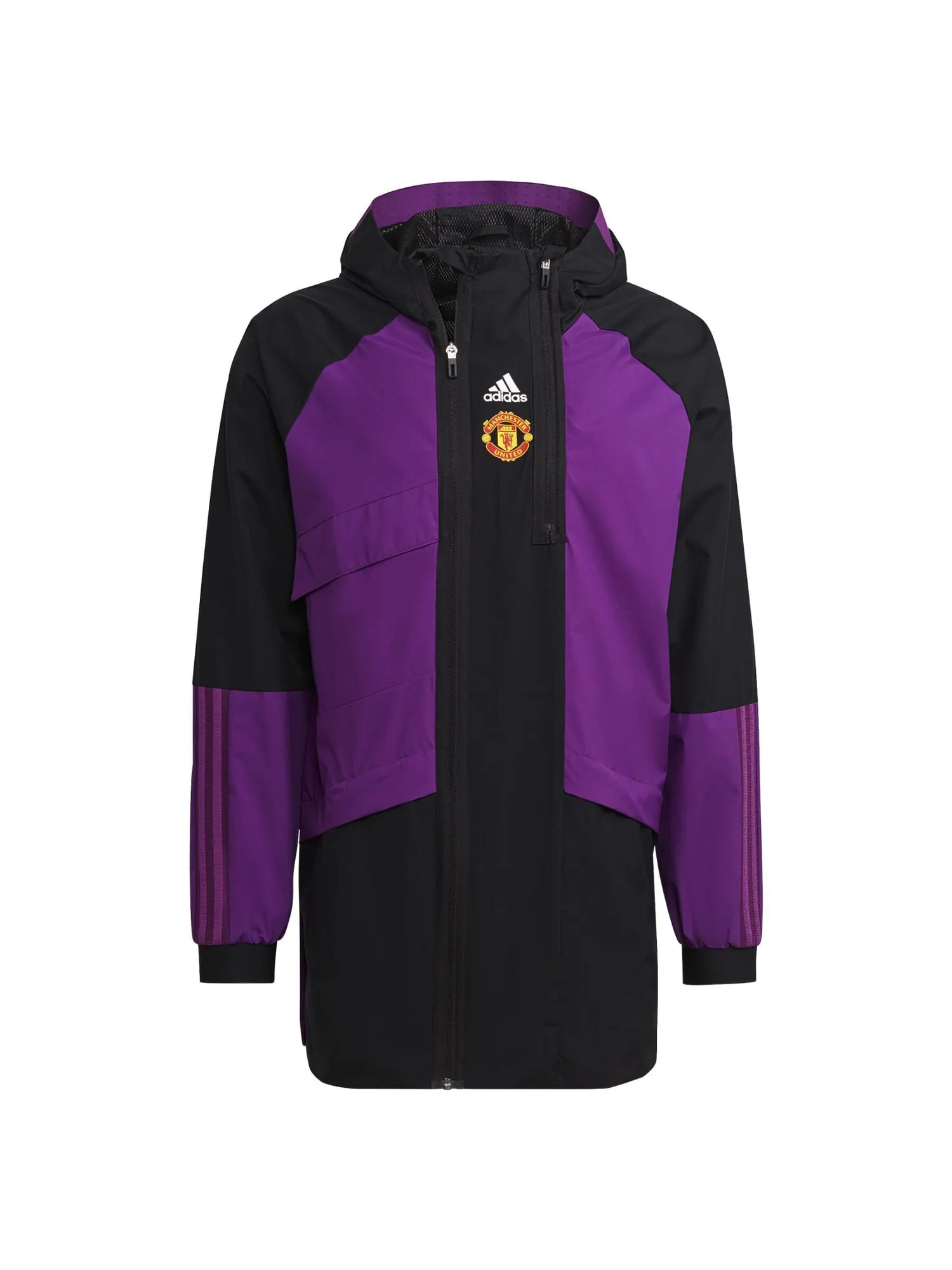 Куртка Adidas Manchester United Travel Drill — изображение 1 из 10, фиолетовый