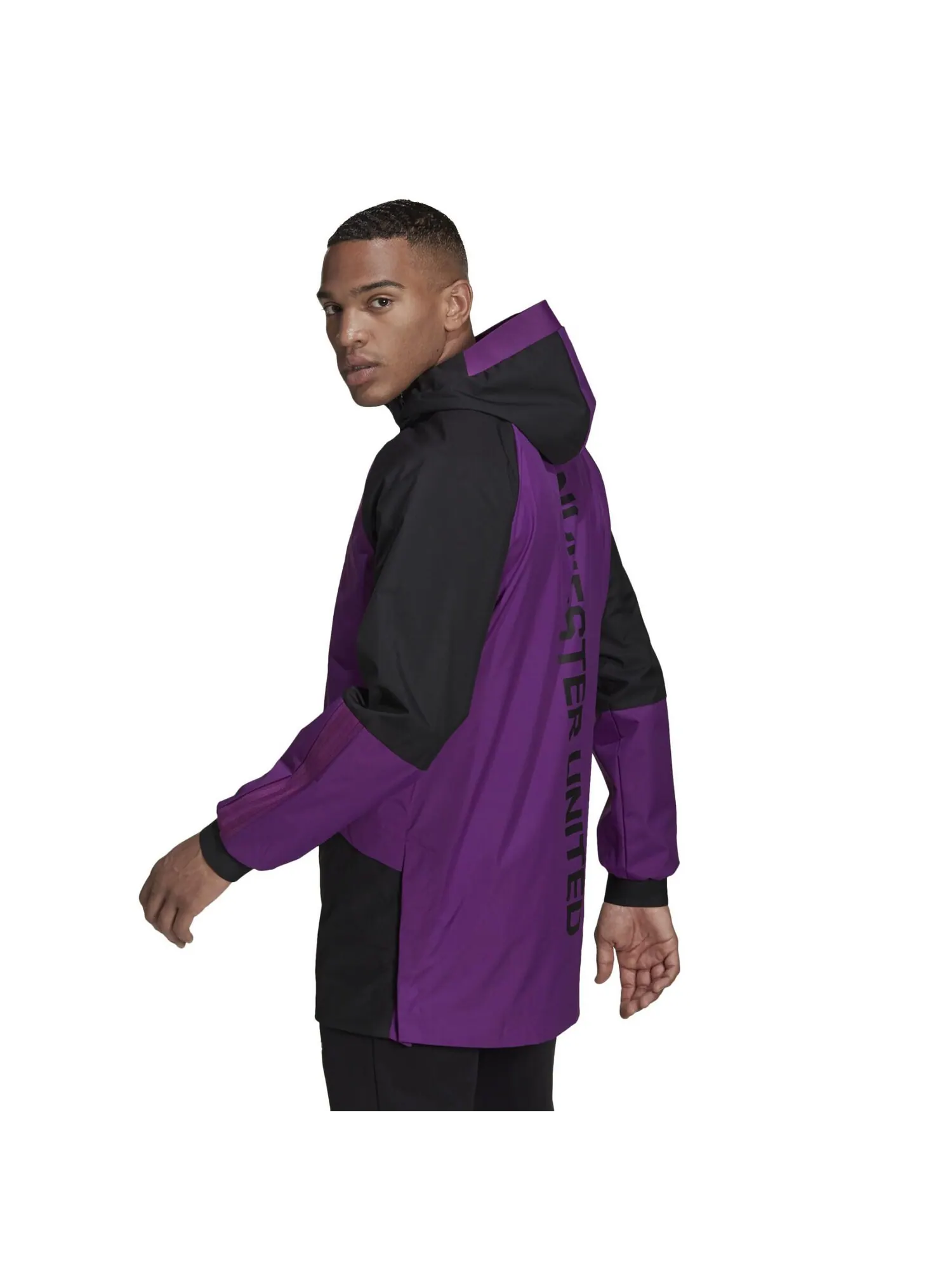 Куртка Adidas Manchester United Travel Drill — изображение 9 из 10, фиолетовый