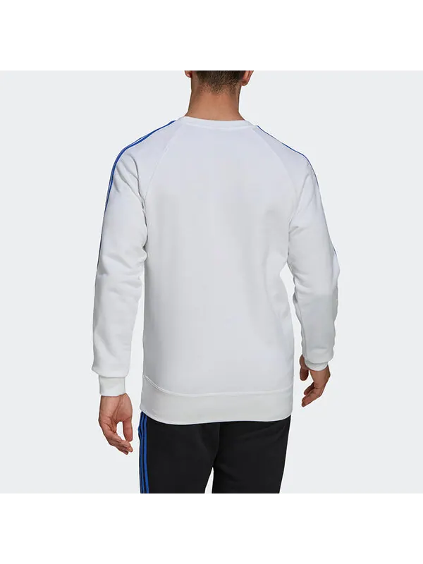 Толстовка Men's adidas Real Real Madrid Soccer/Football Training Sports Round Neck Pullover White — изображение 3 из 4