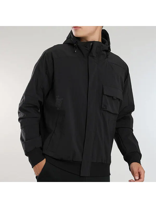 Куртка adidas Th Jkt South Casual Sports Jacket Men's Black — изображение 2 из 3, черный