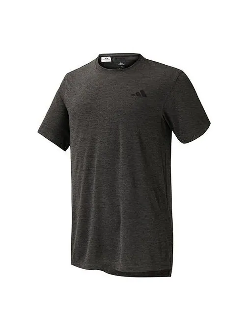 Футболка 3-bar tech tee logo sports short sleeve black Adidas — изображение 1 из 2, черный