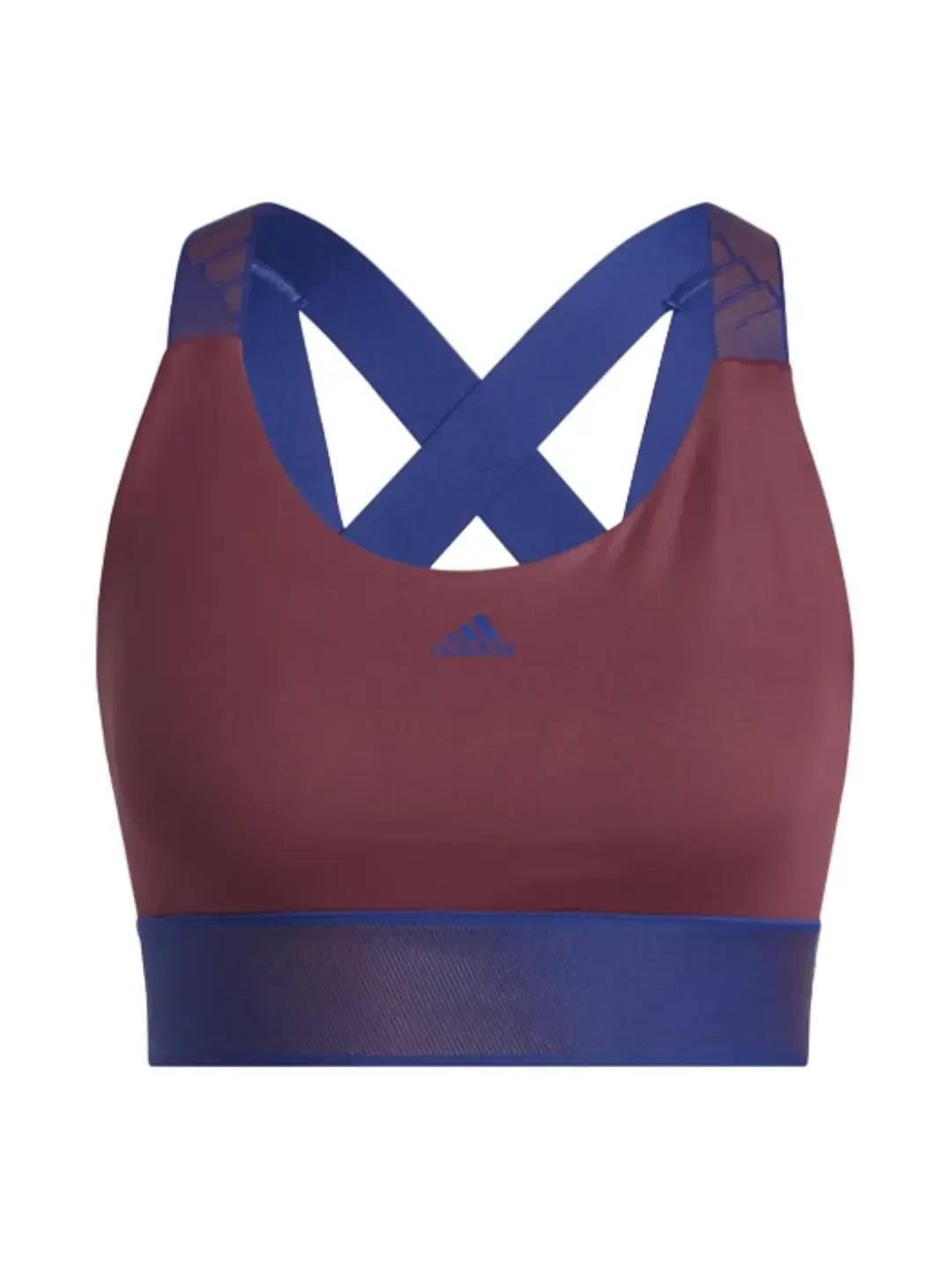 Бюстгальтер (WMNS) adidas Believe This Medium-Support Workout Bra 'Copper Blue' — изображение 1 из 3, медь