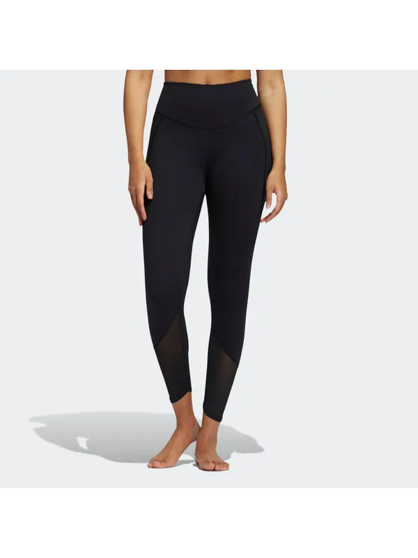 Брюки casual sports tight gym pants black Adidas — изображение 2 из 4, черный