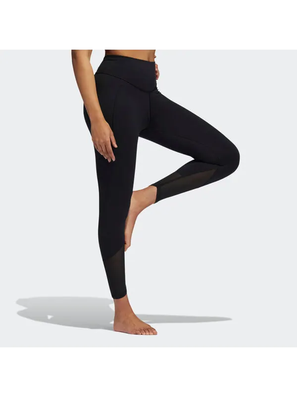 Брюки casual sports tight gym pants black Adidas — изображение 4 из 4, черный