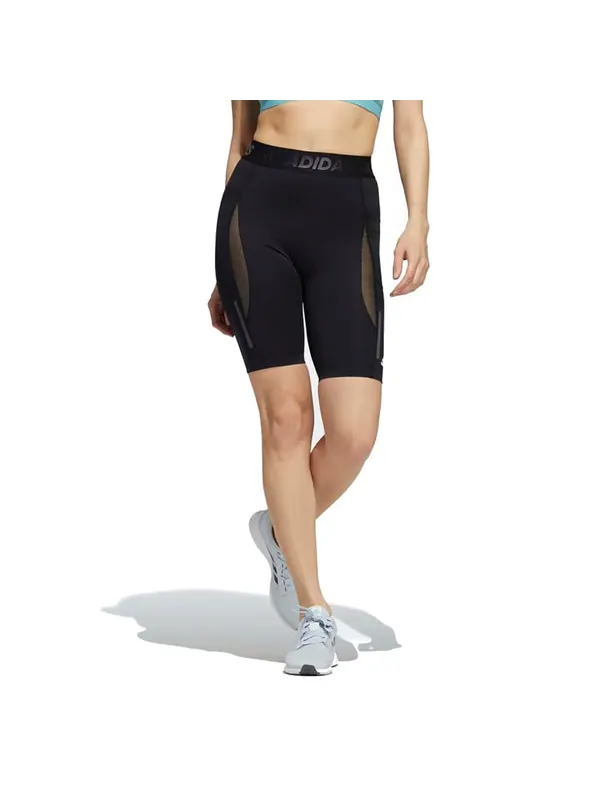 Шорты techfit heat.rdy short tights 'black' Adidas — изображение 2 из 3, черный