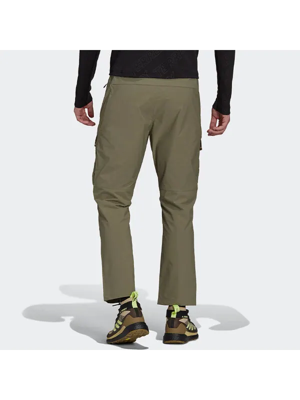 Спортивные штаны adidas Loose Logo Alphabet Zipper Sports Pants Green — изображение 3 из 4, зеленый