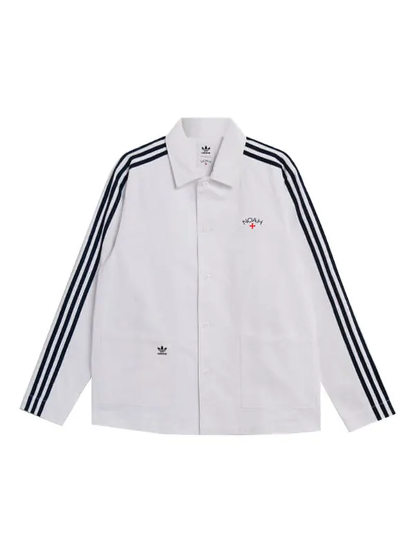Куртка adidas originals x NOAH Crossover Logo Stripe Jacket White — изображение 1 из 4, белый