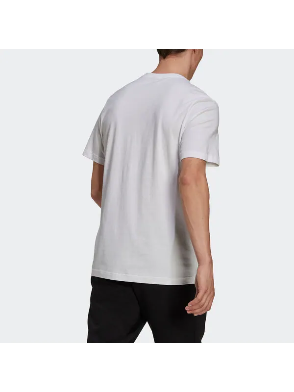 Футболка m ddlbmb l t graffiti printing logo sports short sleeve white Adidas — изображение 4 из 4, белый