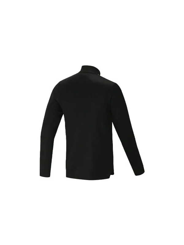 Куртка soccer/football training sports stripe stand collar jacket black Adidas — изображение 2 из 2, черный