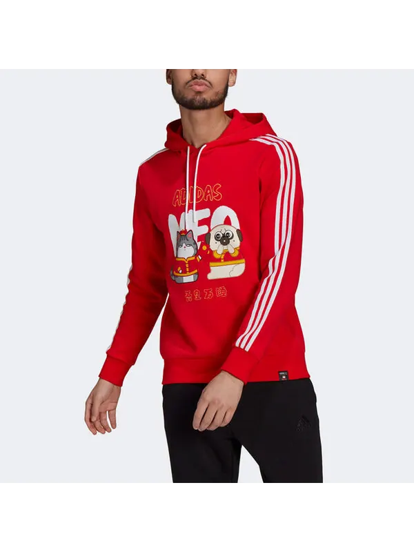Толстовка adidas neo x Crossover M Cny Ww Hdy Cartoon Printing Sports Pullover New Year's Edition — изображение 3 из 4