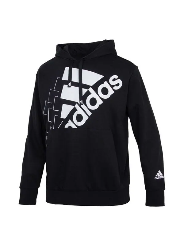 Толстовка Men's adidas Large Logo Sports Pullover Black — изображение 1 из 4, черный