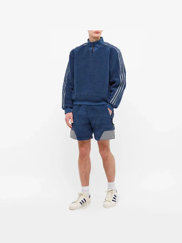 Толстовка Men's adidas originals x Blondey Crossover Casual Sports Stripe Stand Collar Pullover — изображение 3 из 4, мульти