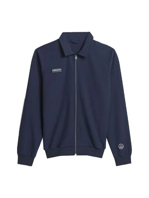 Куртка adidas originals Ewood Tt Solid Color Sports Jacket Blue — изображение 1 из 3, мульти
