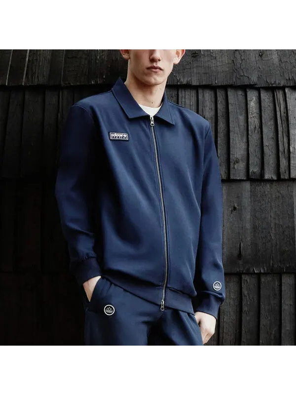 Куртка adidas originals Ewood Tt Solid Color Sports Jacket Blue — изображение 3 из 3, мульти