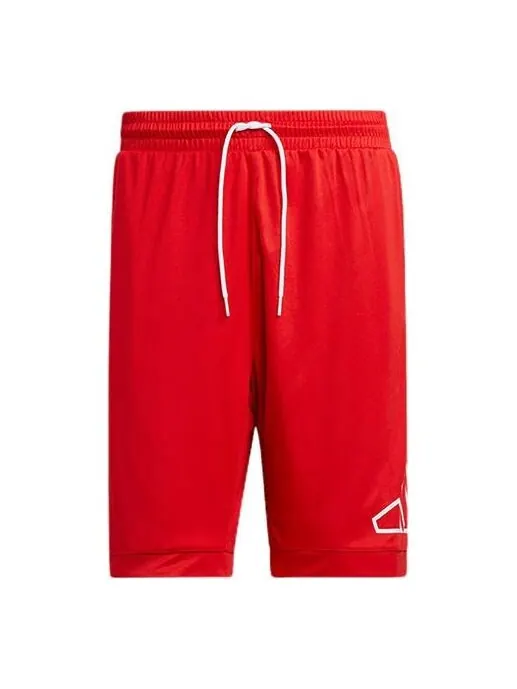 Шорты big logo short logo printing sports shorts red Adidas — изображение 1 из 4, красный
