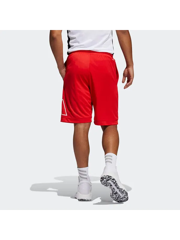 Шорты big logo short logo printing sports shorts red Adidas — изображение 3 из 4, красный