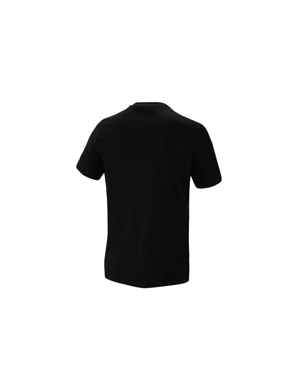 Футболка originals logo printing sports short sleeve tee 'black silver' Adidas — изображение 2 из 3, черный