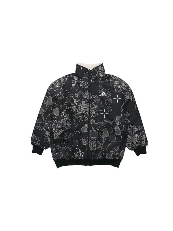 Куртка adidas Aop Rev Jkt Reversable Fleece Jacket Men Grey — изображение 3 из 4, серый