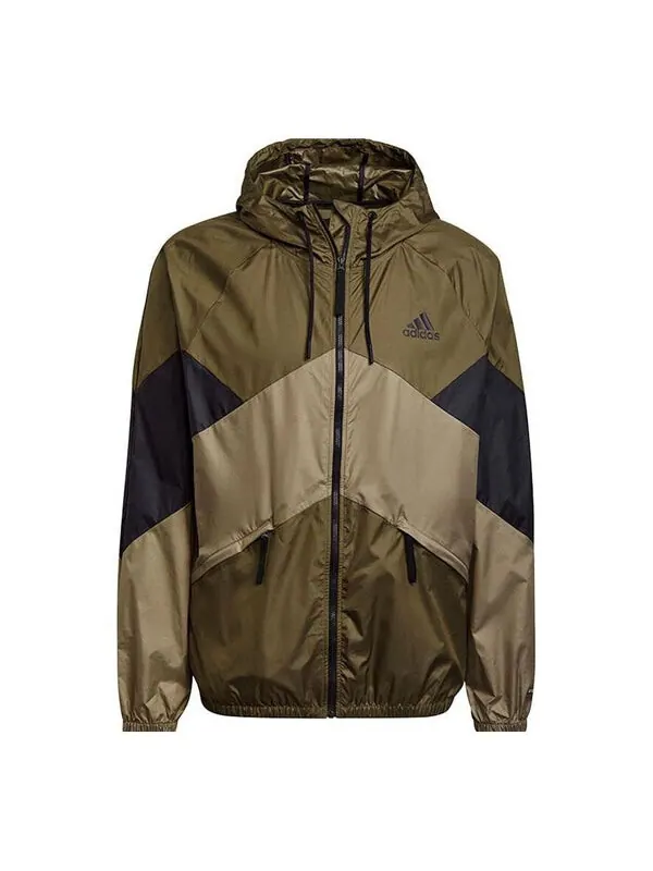 Куртка Adidas Back to Sport WIND.RDY Jacket 'Focus Olive Black' — изображение 1 из 3, оливковый/черный