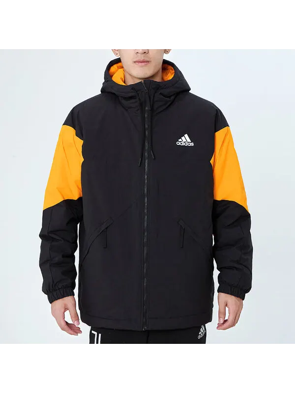 Куртка обратно к спортивной куртке Adidas — изображение 3 из 4, черный/оранжевый