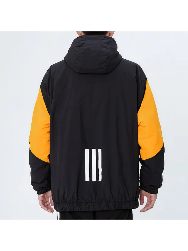 Куртка обратно к спортивной куртке Adidas — изображение 4 из 4, черный/оранжевый
