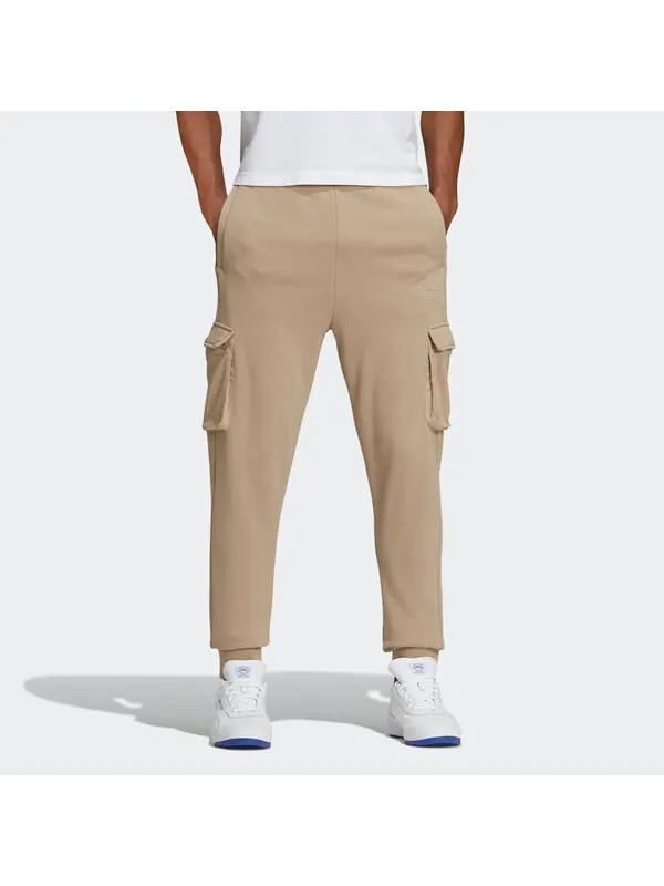 Спортивные штаны adidas originals Embossed Pant Cargo Pocket Bundle Feet Casual Sports Pants Khaki — изображение 3 из 4