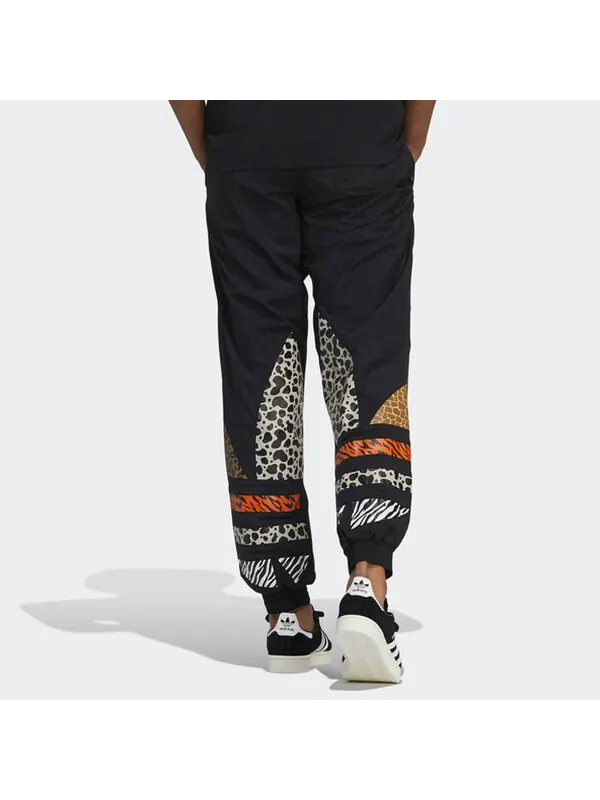 Спортивные штаны adidas originals x Atmos Crossover Leopard print Logo Bundle Feet Sports Pants — изображение 4 из 4, черный