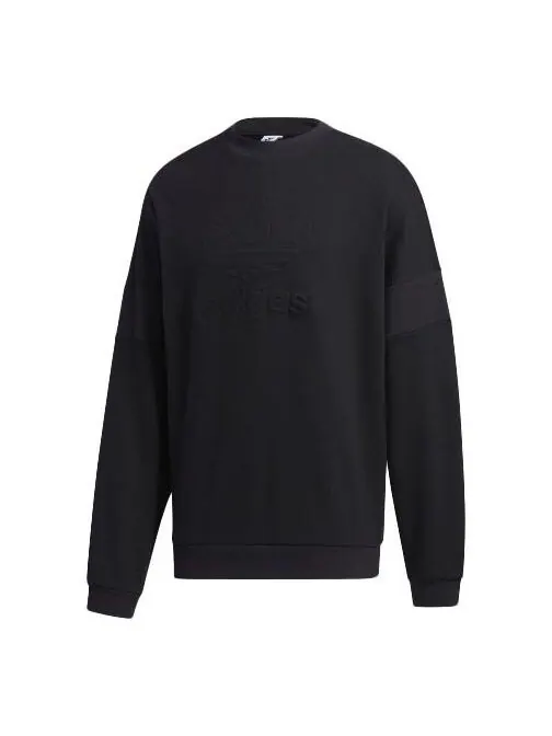 Толстовка с капюшоном оригинальная повседневная спортивная мужская Adidas — изображение 1 из 4, черный
