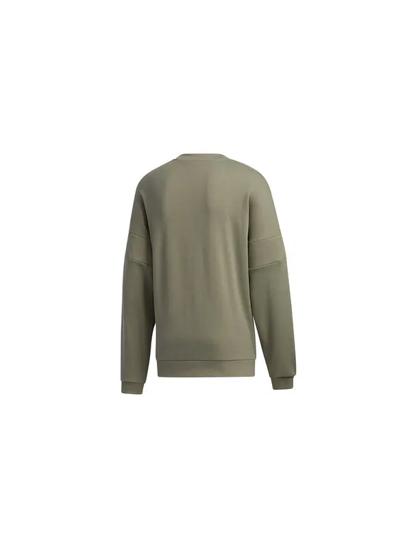 Толстовка adidas originals Embossed Crew Sports Vests For Men Ruins Green — изображение 2 из 4, зеленый