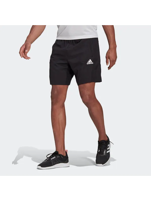 Шорты aeroready design 2 move плетеные спортивные шорты Adidas — изображение 3 из 4, черный