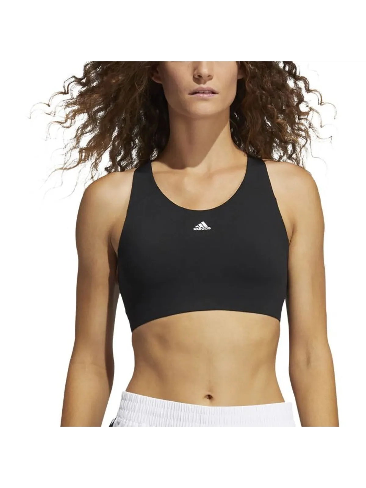 Бюстгальтер (WMNS) adidas Ultimate Alpha Bra 'Black' — изображение 2 из 3, черный