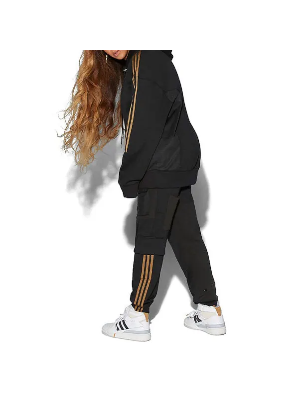 Толстовка adidas x Ivy Park Unisex Embroidery Logo Black — изображение 4 из 4, черный