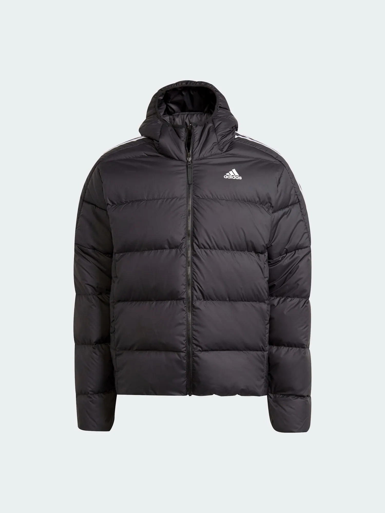 Куртка Adidas Essentials Midweight Down Hooded — изображение 2 из 5, черный