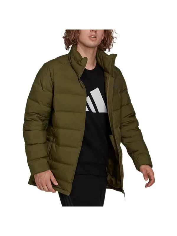 Куртка adidas Terrex HELIONIC Mid Jacket 'Focus Olive' — изображение 2 из 3, оливковый
