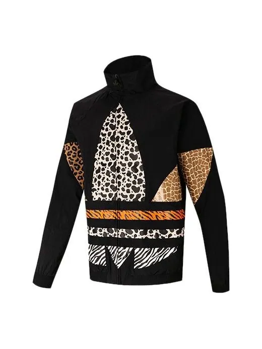 Куртка adidas originals ATM TT Stand Collar Athleisure Casual Sports Jacket Black — изображение 1 из 4, черный