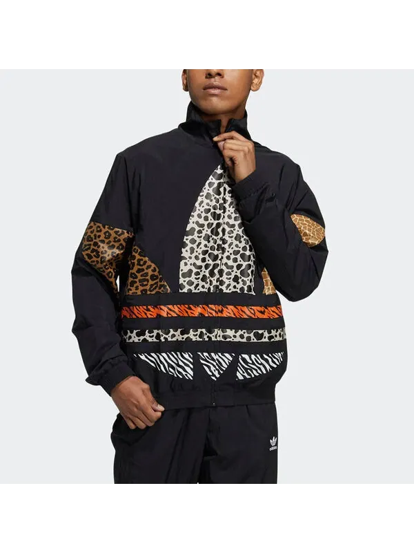 Куртка adidas originals ATM TT Stand Collar Athleisure Casual Sports Jacket Black — изображение 3 из 4, черный