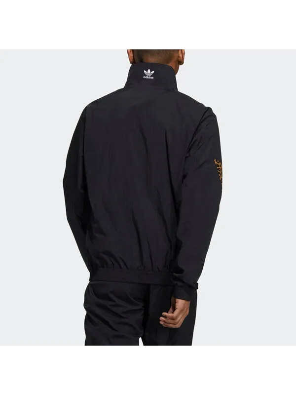 Куртка adidas originals ATM TT Stand Collar Athleisure Casual Sports Jacket Black — изображение 4 из 4, черный